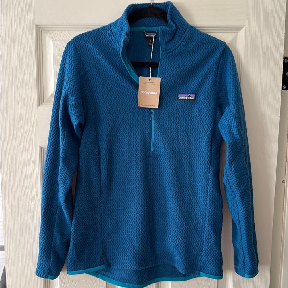 Patagonia R1 Air Zip Neck Lagom Blue NWT
